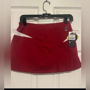 New NWT DUC Women's Red Tennis Skirt Skort Size S